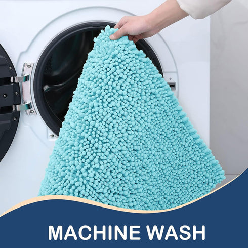 Arotive Luxury Chenille Bathroom Rug Mat, Extra Soft Thick Absorbent Shaggy Bath Rugs, Non-Slip Machine Wash Dry Plush Bath Mats for Bathroom, Sho...