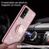 for TCL 40 XE 5G/40 NxtPaper 5G Phone Case with Ring Stand Lanyard Strap, Cute Shiny Glitter Girls Women Drop Protection ShockProof 2-Layer Protec...