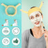 Face Wash Headband, Palm and Snail Spa Hair Bands Makeup Headbands Women Cartoon Cute Coral Fleece Elastic Headband Creative Hair Accessories for ...