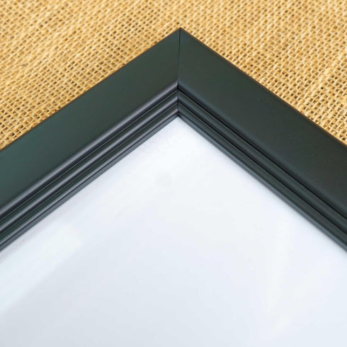 7x7 Frame Black Contemporary Wood Picture Square Frame - Picture Frame Includes UV Resistant Acrylic Protective Front, Acid-Free Foam Board Backin...