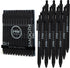 Loddie Doddie Black Gel Pens for Journaling and Note Taking - 12 Pack, 0.7 mm Medium Point Smooth Writing Retractable Pens, No Bleed Non Smudge...