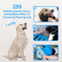Pet Grooming Glove, Detangles and Cleans Your Pets' Fur by Removing Damaged Fur. Hair Removal and Massage gloves For Dogs and Cats, Removes Knots ...