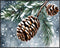 Posterizer 1 pcs-pinecones in snowey winter nature 1-Landscape & Nature Art-GIft for Men Women Teens-Living Room Bedroom Decor- unframed wall art...