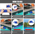 Pool Skimmer,Hands Free Pool Leaf Skimmer,Work with Most Skimmer Systems on above-Ground and in-ground Pools,6.7 Inches to 4 Inches (Blue)...