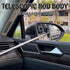 Car Rearview Mirror Wiper, Telescopic Auto Mirror Squeegee Wiper, Multifunctional Portable Vehicle Glass Cleaner Tool Auto Interior Exterior Acces...
