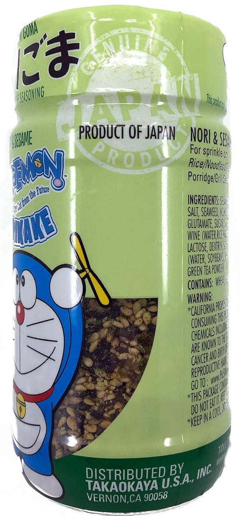 Doraemon Furikake Rice Seasoning Nori Goma (Seaweed Sesame), 2.1 Ounce (Pack of 1)...
