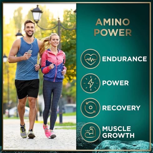 Essential Amino Acids Supplement - 3,000mg Amino Complex + All 9 Best Amino Acids for Muscle Power and Recovery - Leucine Amino Acid, Lysine, Isol...