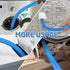 Dryer Vent Cleaner Kit Dryer Lint Vacuum Attachment with Stretch Universal Connector, Dryer Vent Cleaning Tool Vacuum Hose Lint Remover, Blue...