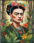 Posterizer 1 pcs- Frida Kahlo inspied art in the nature-Famous Figures Art Collection-Floral Botanical Art- Living Room Bedroom Decor- unframed wa...