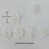 3Yards White Flower Lace Pearl Trim,Embroidered Sewing Lace Applique for DIY Sewing Crafts Wedding Dress Home décor...