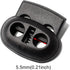 DYZD Plastic Cord Locks Spring Toggle Stopper Double Hole Cord Locks for Drawstring,Clothing, Shoelaces, Backpack, Lanyard(20PCS,Black)...