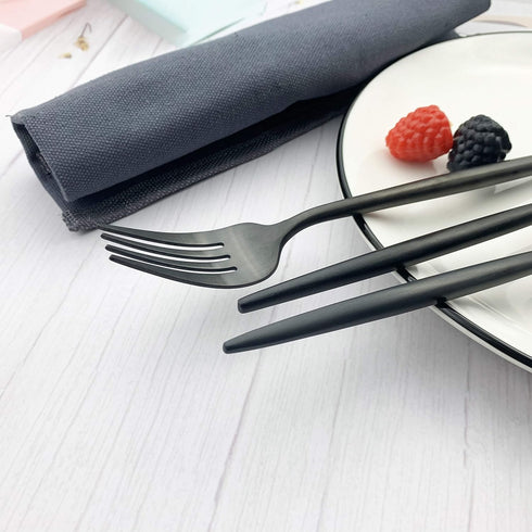 JASHII Portable Utensils, Travel Camping Cutlery Set, 7-Piece 304 Stainless Steel Flatware set including Knife Fork Spoon Chopsticks Cleaning Brus...
