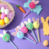 16 Pcs Pom Pom Fluffy Pen Cute Bunny Pen Fur Fuzzy Pen Colorful Novelty Pen Black Ink Easter Pens Cartoon Ballpoint Pens Graduation Gift for Kids ...
