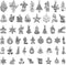 JIALEEY Christmas Charms, Wholesale Bulk Lots Christmas Charm Mixed Tibetan Silver Metal Pendants DIY for Jewelry Making Crafting Ornaments...