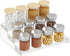 Lifewit Plastic 3-Tier Spice Rack, Clear Spice Organization for Cabinet, Counter, Organizer Shelf for Condiment, Seasoning, Syrup,Liquor, Medicine...