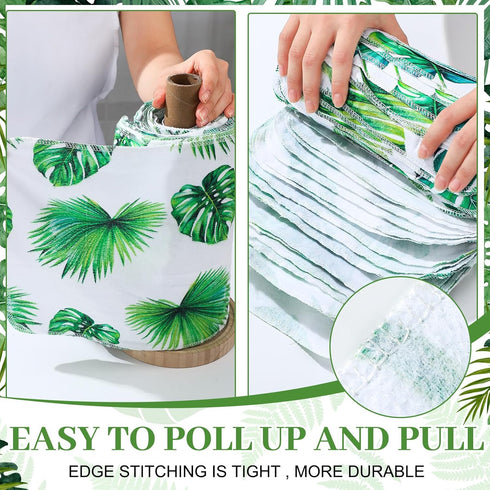 36 Pack Reusable Paper Towels Washable Paperless Towels Rolls Reusable Toilet Bidet Towels Bulk Flannel Cotton Cloth Towels Wipes Bathroom Napkins...