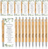 36 Sets Wedding Favors for Guest Bridal Shower Bamboo Pens Thank You Cards with Twine Wedding Favors Bulk Retractable Ballpoint Pen Black Ink for ...