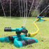Sprinklers for Yard, 3-in-1 Garden Lawn Sprinkler with 360-Degree Rotation, Large Coverage Area, 4 Arms, Water Sprinkler for Lawn, Outdoor Irrigat...