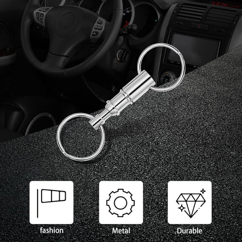 eBoot Detachable Pull Apart Key Rings Keychains (2 Pack)...