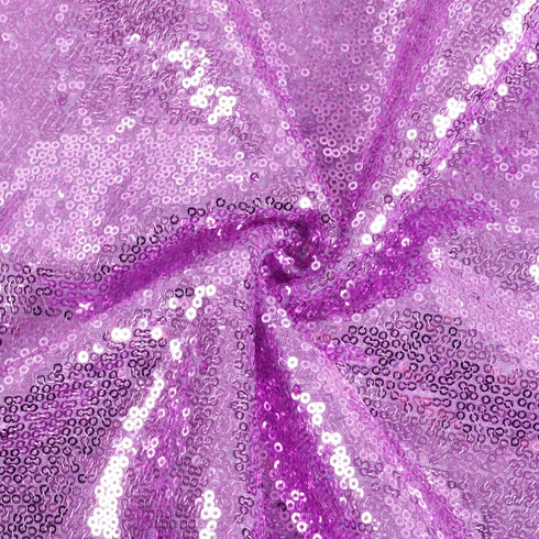 Poise3EHome Lavender Sequin Tablecloth 50×72 Inch Rectangle Sparkly Fabric Table Cover Overlay for Wedding Birthday Party Christmas Holiday Baby S...
