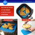 Reusable Silicone Air Fryer Liners with Air Fryer Magnetic Cheat Sheet, Easy Clean Air Fryer Accessories, Non Stick, AirFryer Accessory Parchment ...