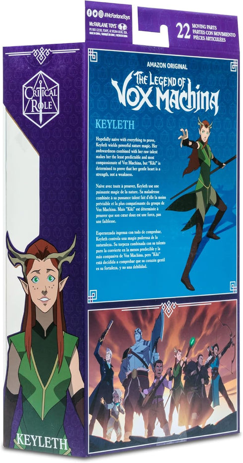 McFarlane Toys Critical Role 7IN Figures WV2 - Campaign 1 VOX Machina - KEYLETH...