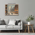 Posterizer 1 pcs-snowy winter city scene in oil painting style-3-Landscape & Nature Art-GIft for Men Women Teens-Dining Room Decor- unframed wall ...