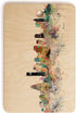Society6 Bri Buckley Boston City Skyline Cutting Board, Rectangle...