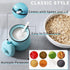HAOTOP Porcelain Salt Bowl with Lid and Spoon,Ceramic Sugar Bowl 12oz (Turquoise)...
