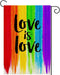 Pride Rainbow LGBTQ Garden Flags 12x18 Inch Double Sized Lesbian Gay Yard Outdoor Decoration(D)...