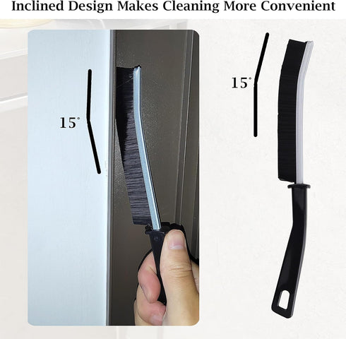 Hard Bristle Crevice Cleaning Brush, 11 Pcs Multifunctional Gap Cleaning Brush Tool Kits for Household, Full Sets Crevice Cleaning Brush for Kitch...