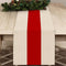 Seliem New Year 2025 Red Stripe Table Runner, Merry Christmas Tabletop Scarf Home Kitchen Winter Holiday Striped Decor, Seasonal Xmas Farmhouse Ru...