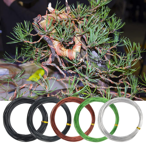 Bonsai Training Wire Kit 164Ft Anodized Aluminum Tree Wire with Bonsai Tree Cutter Plant Training Wire Tools for Bonsai Trees Indoor Garden DIY To...