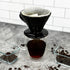 Ceramic Coffee Dripper Pour Over Ceramic Coffee Maker, Coffee Slow Brewing Accessories for Home, 1-4 Cup, Black...
