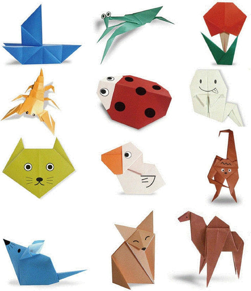 Origami Paper Double Sided Color - 200 Sheets - 20 Colors - 6 Inch Square Easy Fold Paper for Beginner...