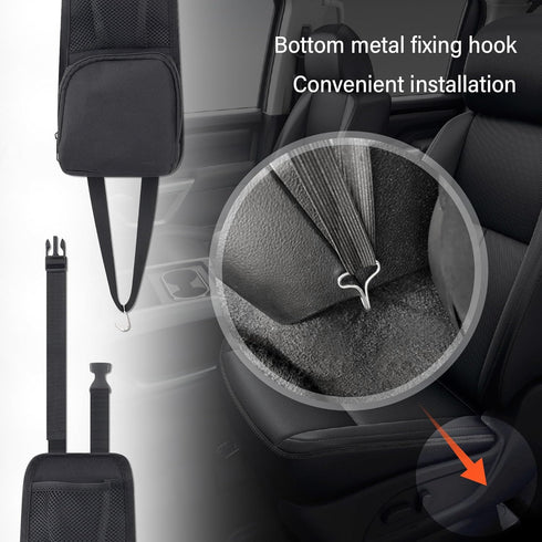 Car Seat Storage Hanging Bag,Car Seat Side Organizer Car Interior Accessories Hold Phones,Wallets,Glasses,Universal Multifunctional Car Organizers...