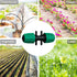 Drip Irrigation Fittings, 10 Pcs Lock Barbed Tee for 1/2 to 1/4 Inch Vinyl Tubing, Drip Line Parts 6-Way Tees Irrigation Connectors for Drip Sprin...