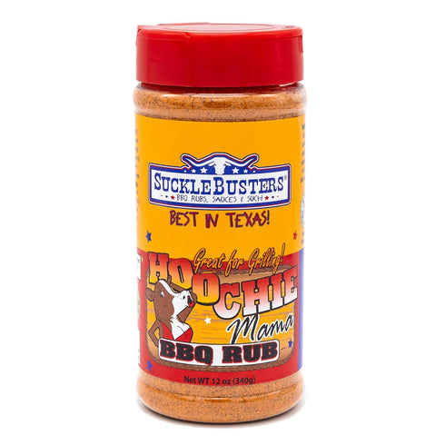 SuckleBusters Hoochie Mama: Award-Winning Sweet, Hot, Smoky BBQ Rub for Beef, Pork, Chicken, Fish, Lamb and Vegetables, Gluten-Free, No MSG Shaker...