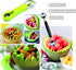 DIANCHU 2 Pieces Melon Baller Scoop Set, 4 In 1 Stainless Steel Fruit Scooper Fruit Tool Set Melon Baller Carving Knife Fruit Scooper Seed Remover...