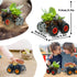 Oriate Dinosaur Monster Truck Triceratops and Carnotaurus Car Toys for Kids 3-5, Dino Stunt Race Push and Go Car, Outdoor Toys for Toddlers Boys G...