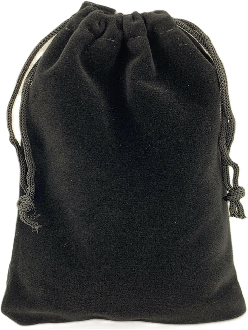 AEAOA Gift Bags, Pack of 25 Pieces 4.8" X 3.6" Velvet Drawstring Jewelry Pouches, for Candy, Pins, Jewelry, Treats, Birthday Party Favors (Black)...