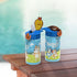 Zak Designs Bluey Kids Durable Plastic Spout Cover and Built-in Carrying Loop, Leak-Proof Water Design for Travel, (16oz, 2pc Set), Bluey Bottle 2...
