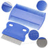 6 Pack Flea Lice Comb for Dogs Cats, Pet Tear Stain Remover Grooming Comb with Rounded Metal Teeth for Small, Medium & Large Pets, Blue...