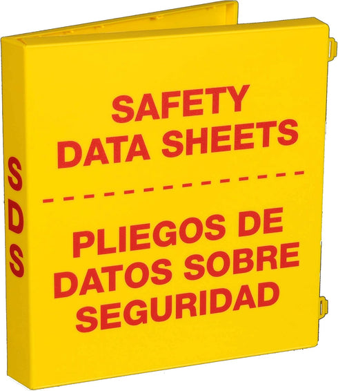 UniKeep SDS Bilingual Binder - 1.5'' Ring Capacity(3 Poly Rings), (Fully Enclosed Case)...