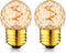 E26 Low Watt LED Amber Light Bulbs 10Watt, 1W Mini Globe Edison Small Light Bulbs,2200K Warm White Decorative Nightlight Bulbs for Indoor or Outdo...