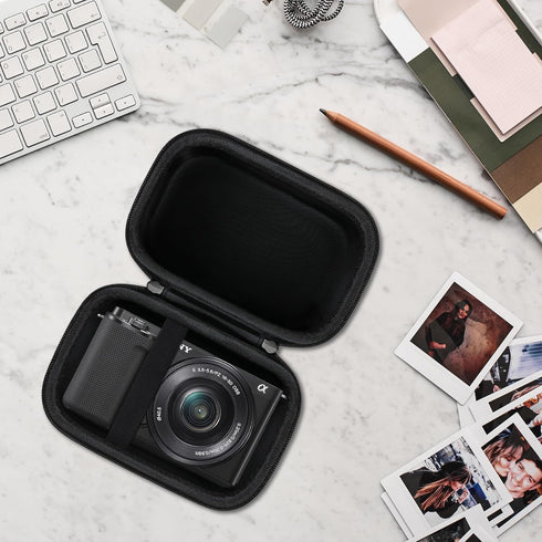 Canboc Carrying Case for Sony Alpha ZV-E10/ ZV-E10L APS-C Interchangeable Lens Mirrorless Digital Camera, 4K Video Vlogging Camera Bag, Fit 16-50m...
