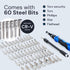 Precision Screw Driver Set - 60 in 1 Various, Magnetic Bits Screwdriver Kit with Extension Rod- Multi-Piece Craftsman Tools with Case- Laptop, Mob...