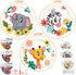 XEmbro 3 Sets Embroidery Kit for Beginner Adults Animal Embroidery Stamped Cross Stitch Kits for Adult Beginners with Stamped Pattern, Embroidery ...