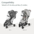 UPPAbaby Minu and Minu V2 Rain Shield/Waterproof and Windproof Coverage/Ventilated Design/Quick Attachment/Easy Access to Child...