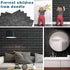 10 PCS Black 3D Wall Panels, 14.5 sq.feet Coverage, Printable Wallpaper Sticker with Self-Adhesive Waterproof Brick PE Foam Wall Panels Peel and S...